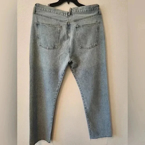 Agolde Criss Cross Straight Jean in Dimension size 32 NWT light wash